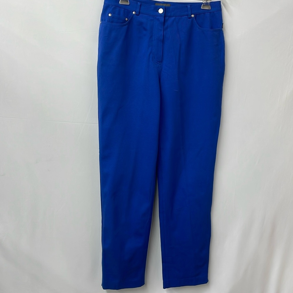 VN Votre Nom royal blue denim, stretch, straight leg size 12, NWT